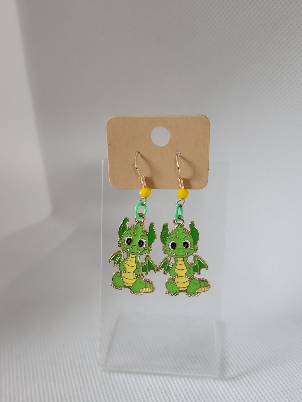 Green Dragon Earrings